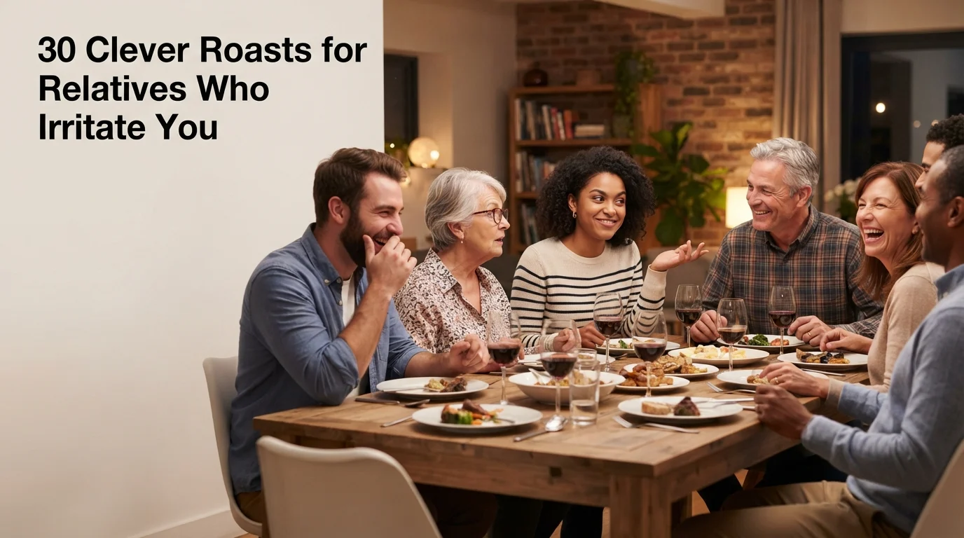 Roasts for Relatives Who Irritate You