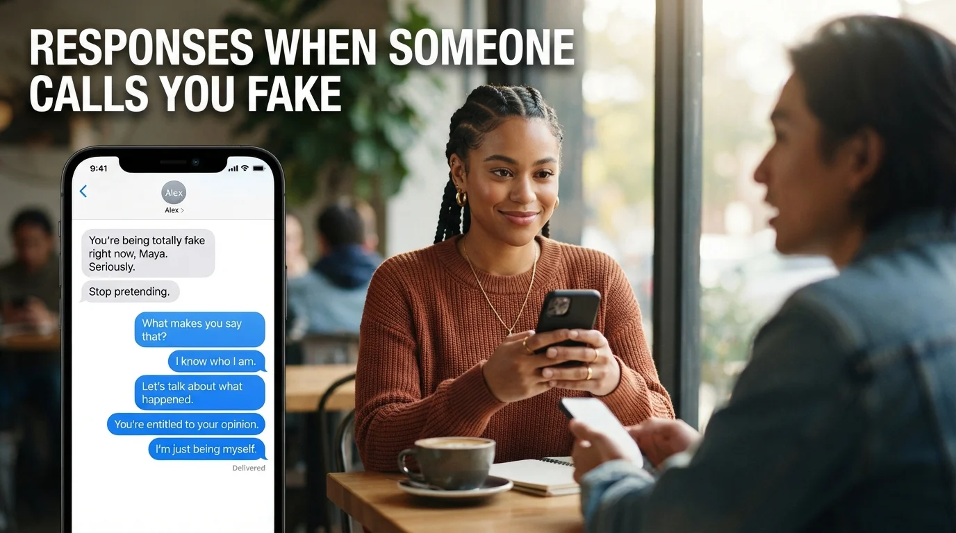 Responses When Someone Calls You Fake