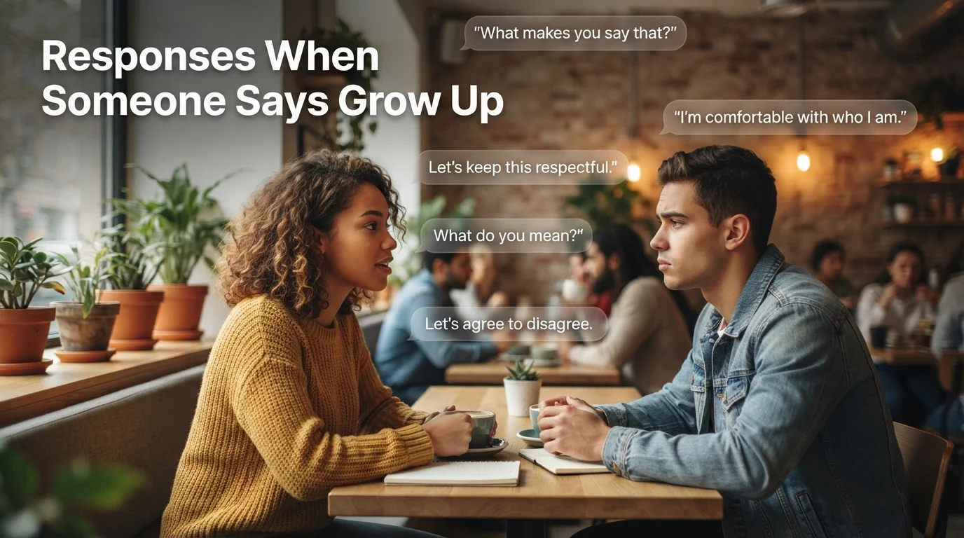 Responses When Someone Says Grow Up