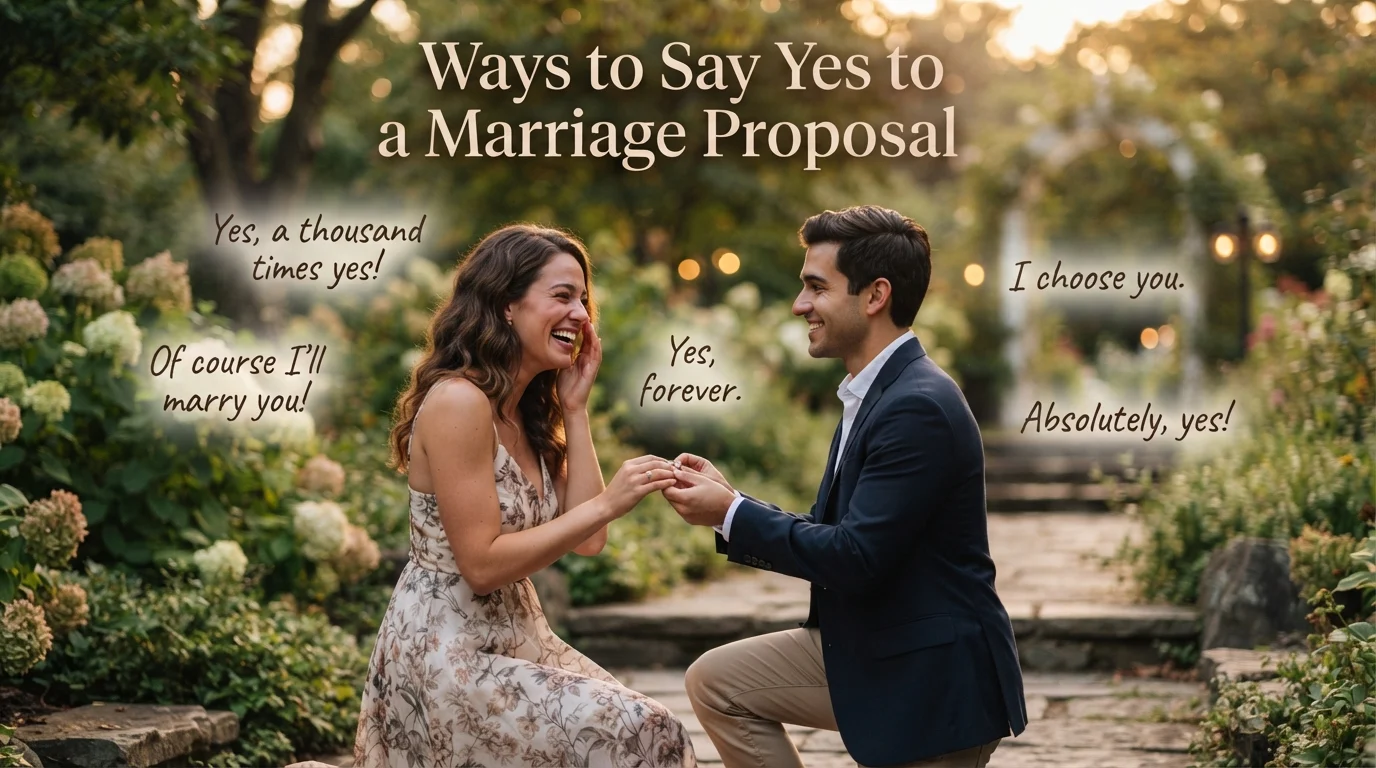 Ways to Say Yes to a Marriage Proposal